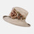 Linen, Packable Sun Hat with Silk Flower