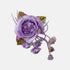 Handmade Silk Flower Brooch Pin