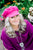 Velour Waterproof Bright Pink Baker Boy Cap