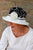 Vintage Fabric Black and White Floral Hat