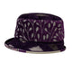 Limited Edition Purple & Grey Eclectic Vintage Ladies Small Brim Hat