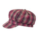 Checked Wool Look Winter Baker Boy Peak Cap.