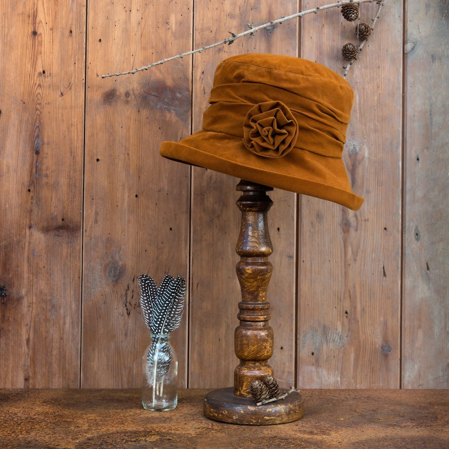 Water Resistant Velour Packable Hat - Main Image