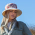 Floral Cotton Sun Hat with Boned Brim