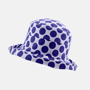 Spotty Cotton Sun Hat - Small Brim