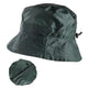 Plain Hat Pack Bucket hat with Elastic Adjustor Waterproof Small Hat That Folds Inside its Own Lining.