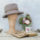 Packable Linen Sun Hat with String Plait