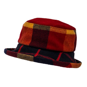100% Wool Checked Hat