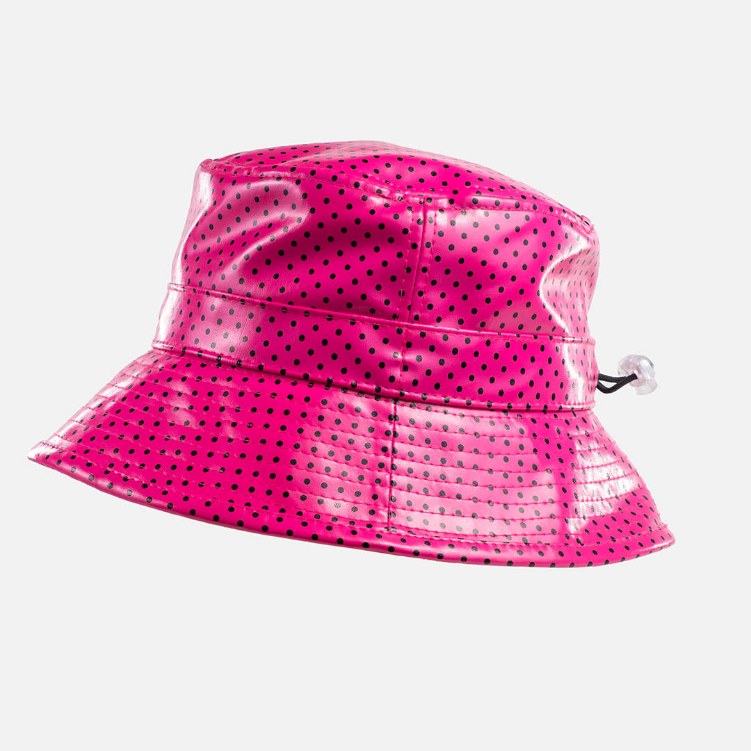 PVC Spotted Rain hat with Adjustable sizing – Proppa Toppa Hats
