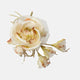 Handmade Silk Velvet Organza Flower Brooch Pin