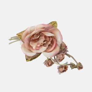 Handmade Silk Flower Brooch Pin