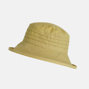 Small Brim, Packable Linen Sun Hat - Limited Edition Colour - Mustard