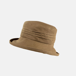 Small Brim, Packable Linen Sun Hat