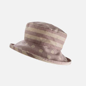 Japanese Linen Spotty Stripey Sun Hat