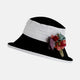 Large Brim Linen, Packable Sun Hat - Limited Edition Colour - Black & White