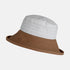 Large Brim Linen, Packable Sun Hat - Limited Edition Colour - Light Brown & Cream