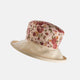 Floral Cotton Sun Hat with Boned Brim