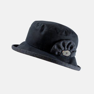 Waxed Cotton Small Brim Hat