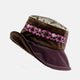 Vintage Purple Aubergine & Brown Soft Brim Ladies Hat, Limited edition.