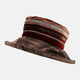 Vintage Fabric Striped Winter Hat
