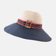 Sun Hat with Coloured Bow and Buckle